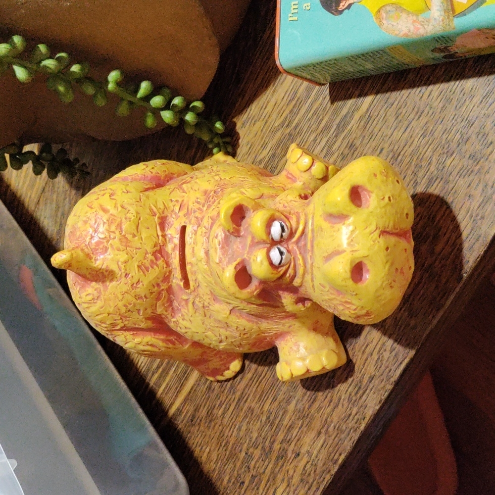 Vintage Hippocampus coin bank